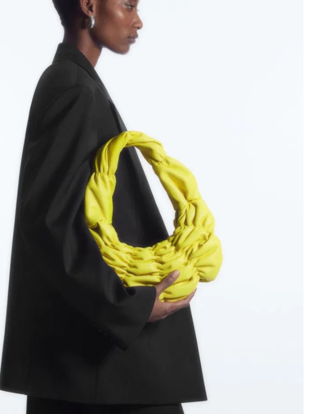 COS Ripple Leather Shoulder Bag